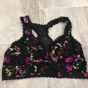 torrid Intimates & Sleepwear - Black/floral lace racerback bralette torrid Intimates & Sleepwear - Black/floral lace racerback bralette